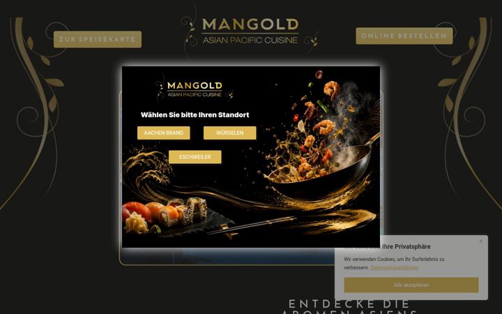 Screenshot of mangold-food.de