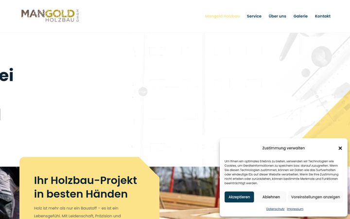Screenshot of mangoldholzbau-hellikon.ch