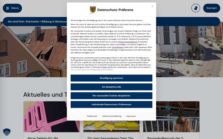 Screenshot of mangoldschule.de