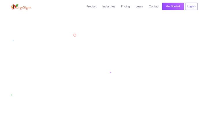 Screenshot of mangosigns.com