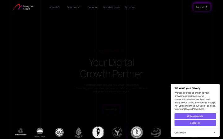 Screenshot of mangrovestudio.net