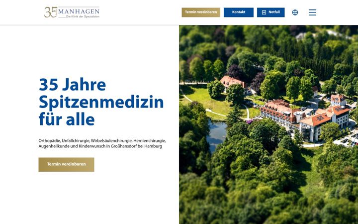 Screenshot of manhagen.de