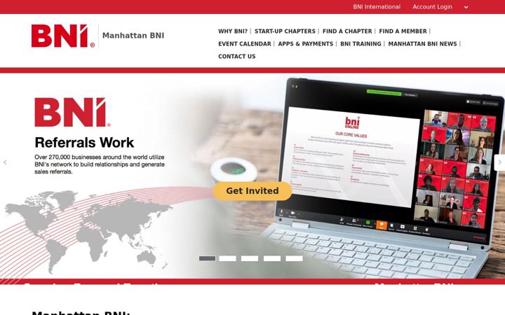 Screenshot of manhattanbni.com