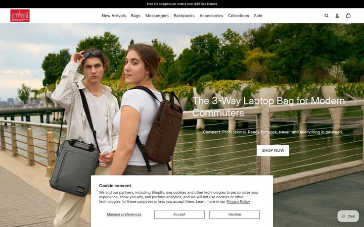Screenshot of manhattanportage.com