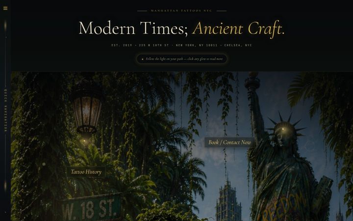 Screenshot of manhattantattoosnyc.com