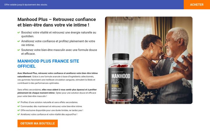 Screenshot of manhoodplus-france.com