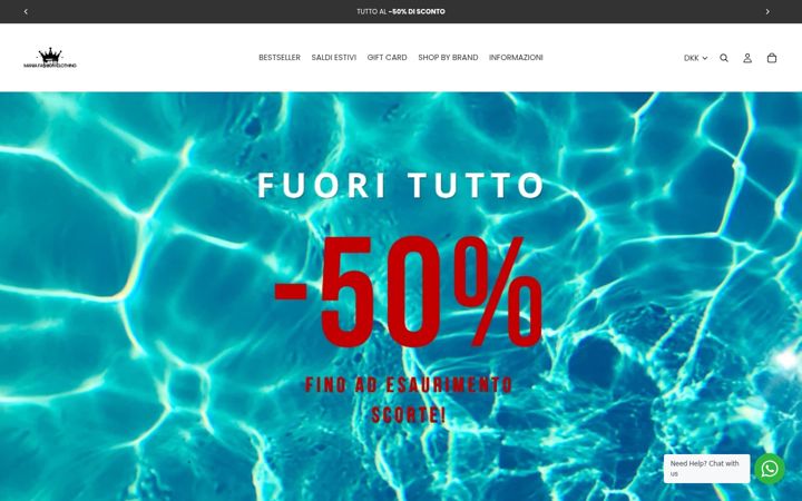 Screenshot of maniafashionclothing.com