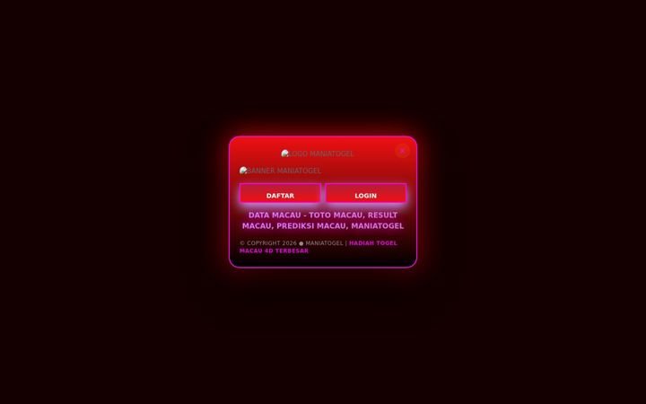Screenshot of maniatogel88.org