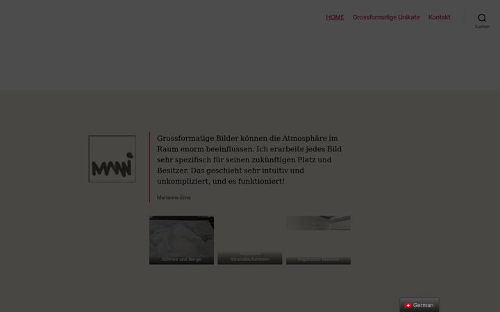 Screenshot of manibigart.com
