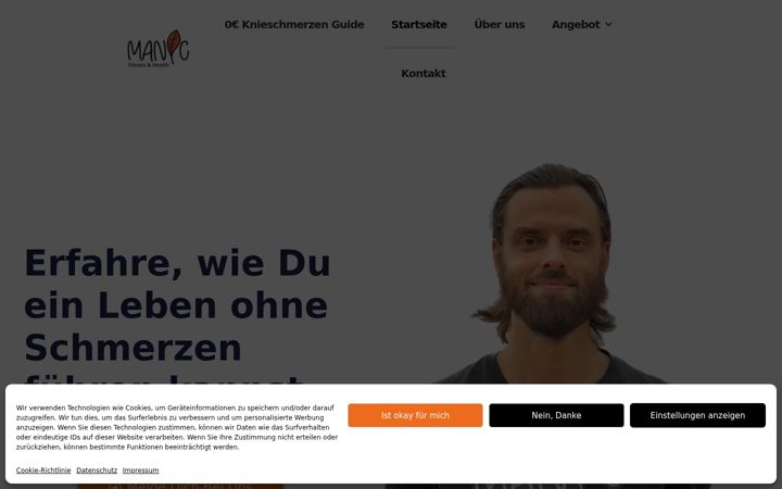 Screenshot of manic-fitness.de