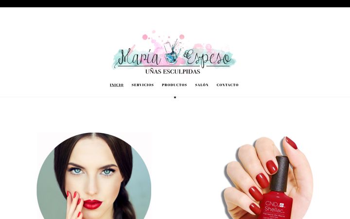 Screenshot of manicuramariaespeso.es