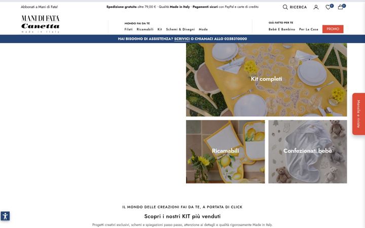 Screenshot of manidifata.it