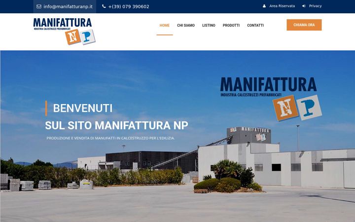 Screenshot of manifatturanp.it