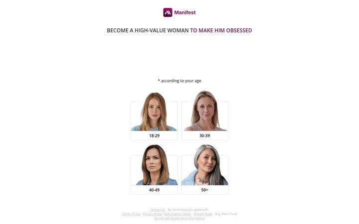 Screenshot of manifest-affirmations.com