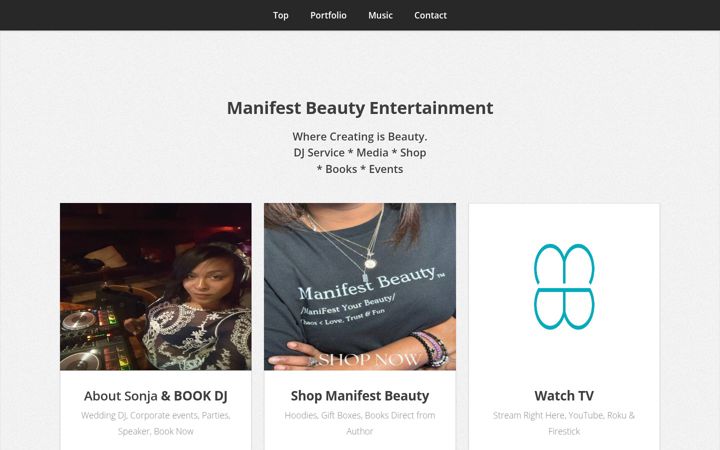 Screenshot of manifestbeauty.tv