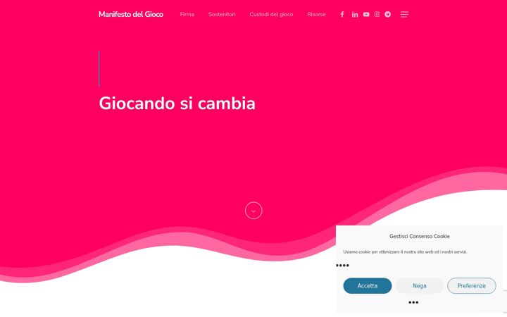 Screenshot of manifestodelgioco.it