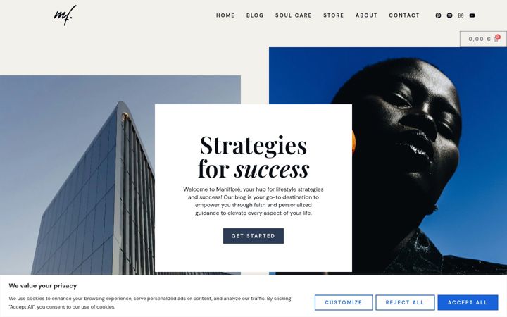 Screenshot of maniflore.com