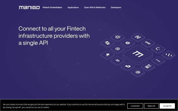 Screenshot of manigo.com