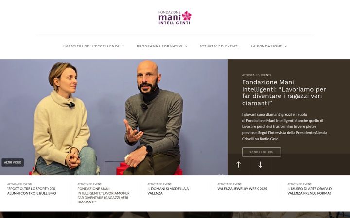 Screenshot of maniintelligenti.it