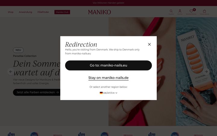 Screenshot of maniko-nails.de