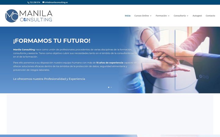 Screenshot of manilaconsulting.es