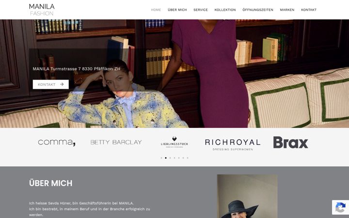 Screenshot of manilafashion.ch