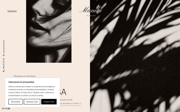 Screenshot of manilanatural.com