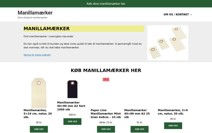 Screenshot of manillamaerker.dk