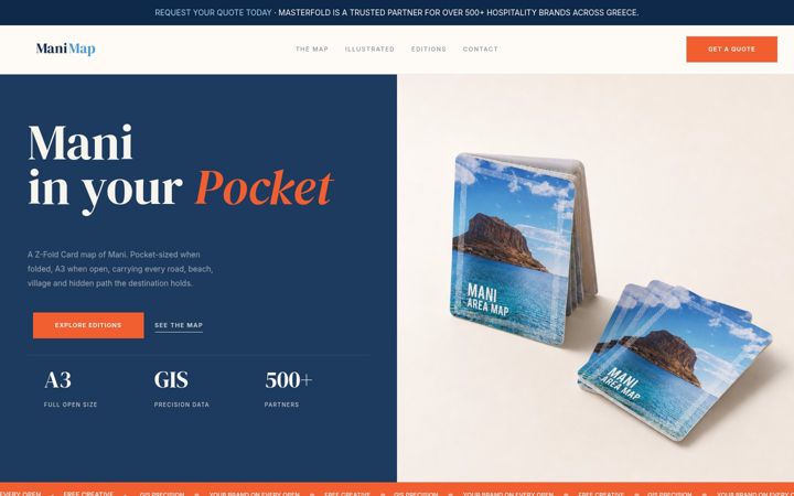 Screenshot of manimap.gr