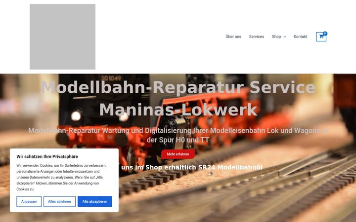 Screenshot of maninas-lokwerk.com