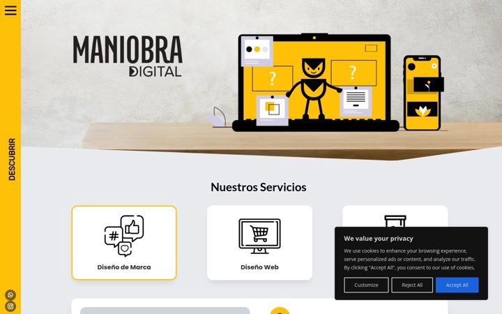 Screenshot of maniobra-digital.com