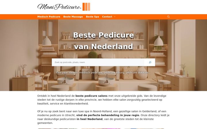 Screenshot of manipedicure.salon