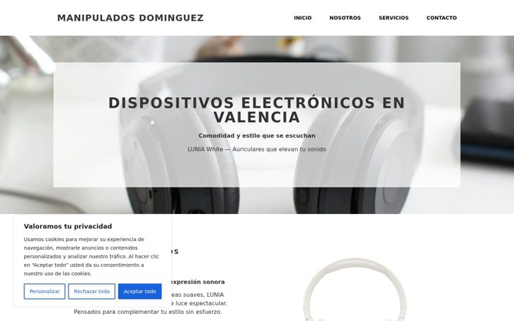 Screenshot of manipulados-dominguez.es