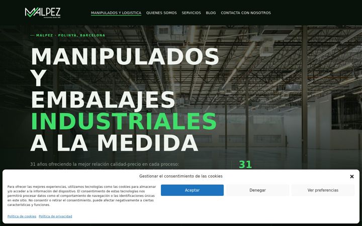 Screenshot of manipuladosbarcelona.com