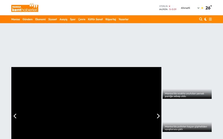 Screenshot of manisakenthaberleri.com