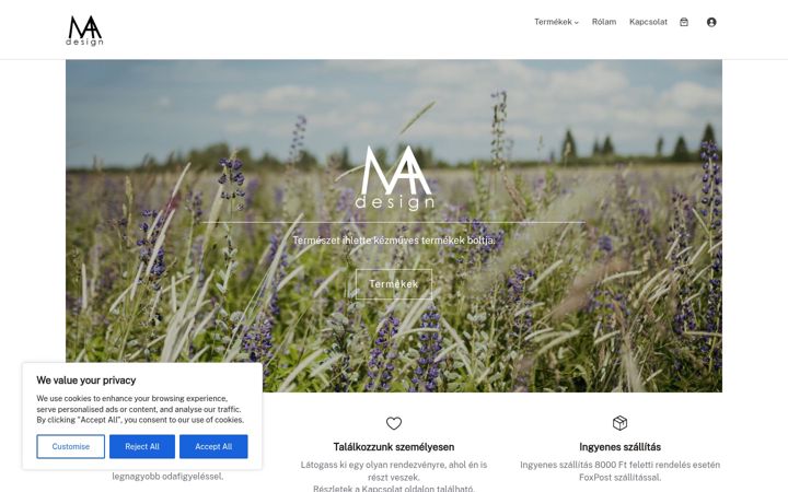Screenshot of manitadesign.eu