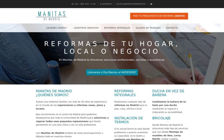 Screenshot of manitasdemadrid.es