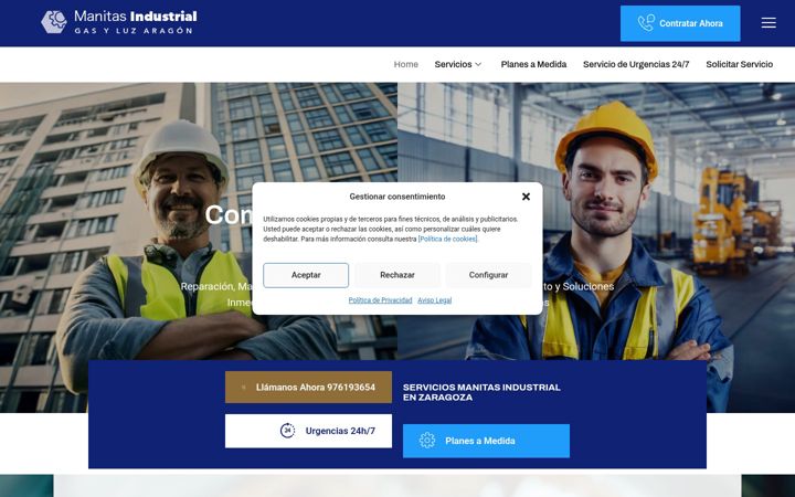 Screenshot of manitasindustrial.es