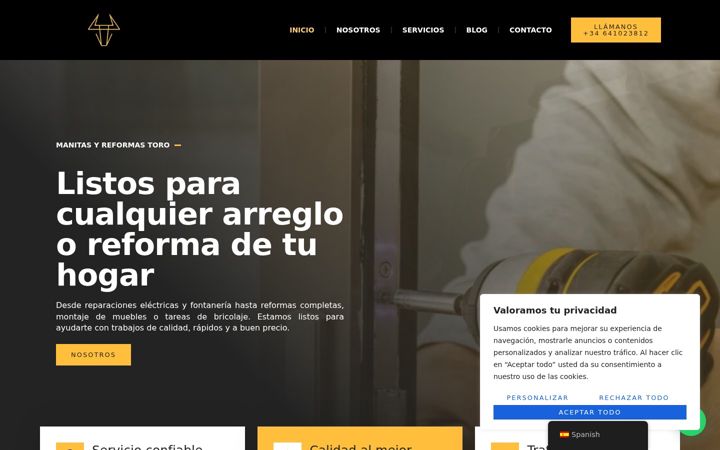 Screenshot of manitasyreformastoro.es
