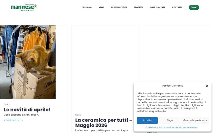Screenshot of manitesefinale.it