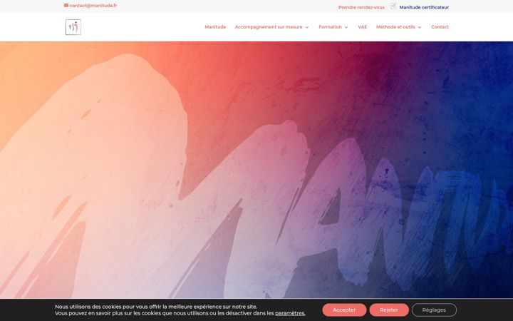 Screenshot of manitude.fr