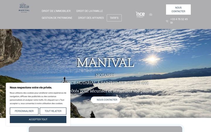 Screenshot of manival-notaires.fr