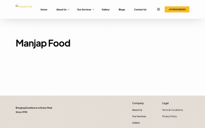 Screenshot stránky manjapfood.com