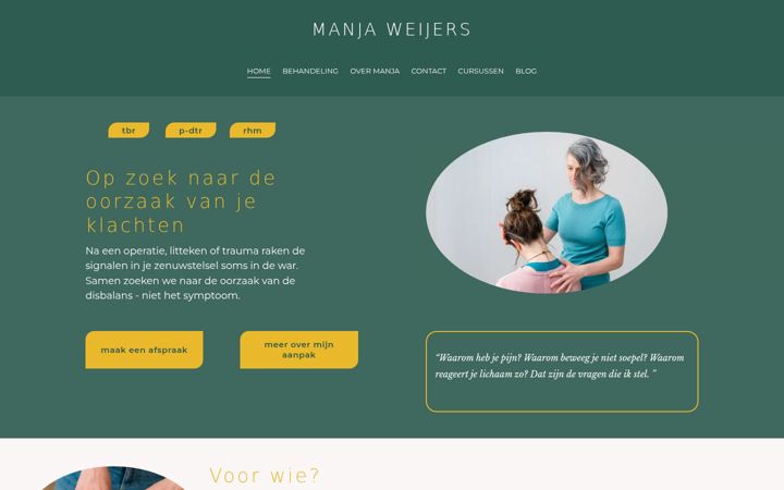 Screenshot of manjaweijers.nl