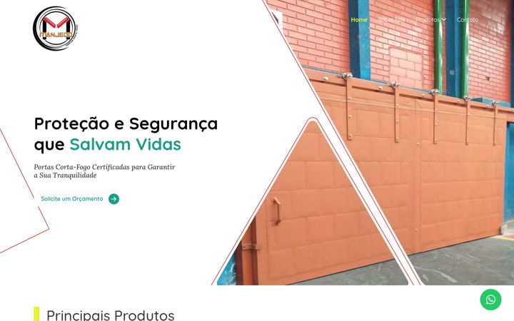 Screenshot of manjedo.com.br