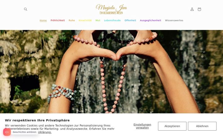 Screenshot of manjulajiva.com