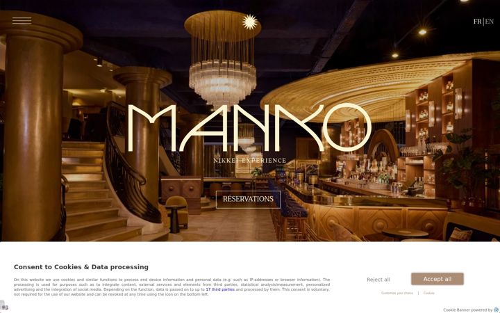 Screenshot of manko-paris.com