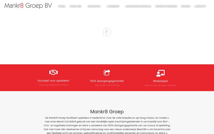 Screenshot van mankr8.nl