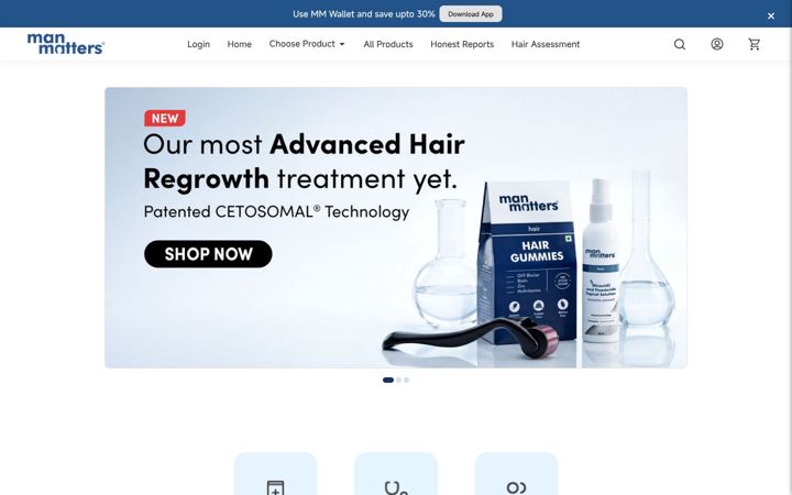 Screenshot of manmatters.com