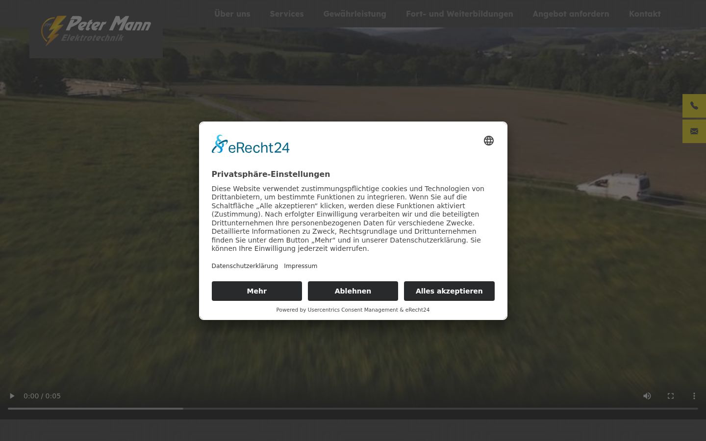 Screenshot tal-banner tal-kunsens muri qabel kwalunkwe interazzjoni